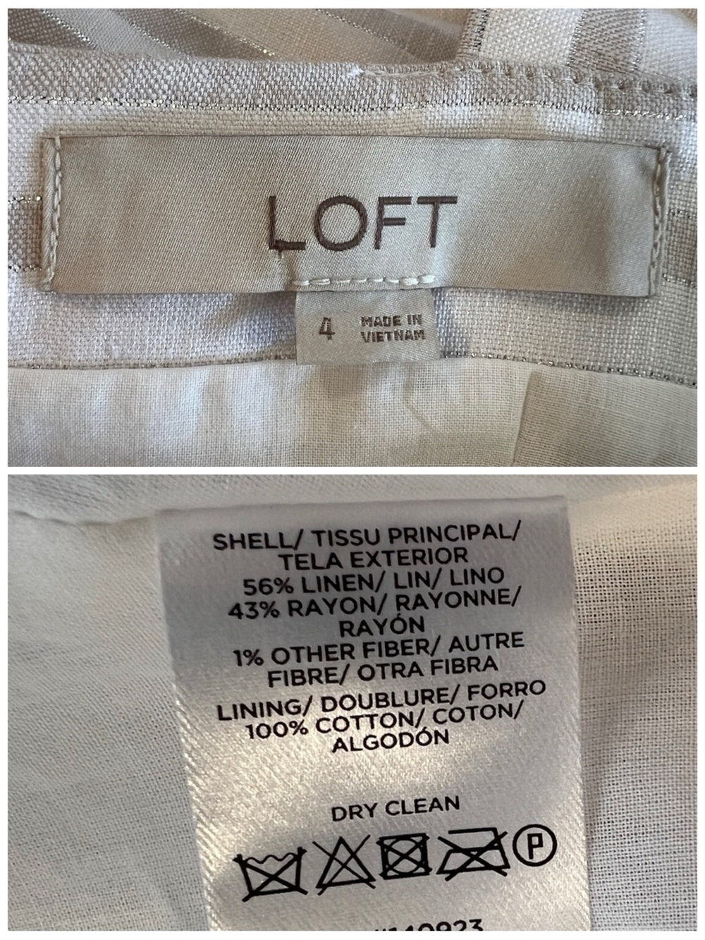 LOFT White and Light Gray Striped Maxi Dress - Picture 12 of 12